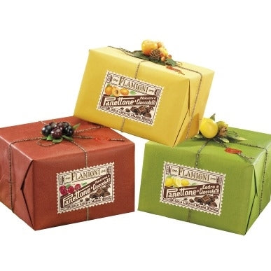 FLAM PANETTONE FRUIT & CHOC NO GLAZE BOX 1KG - Citron