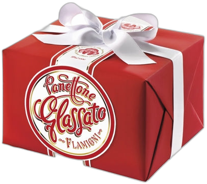 FLAM PANETTONE CLASSICO GLAZED RED BOX 1KG #3916