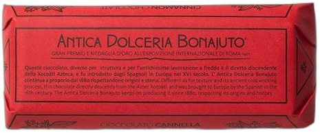 BONAJUTO CINNAMON CHOCOLATE 50% COCOA 100G