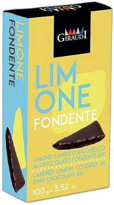 GIRAUDI CANDIED LEMON PEEL CHOC COVERED 100G
