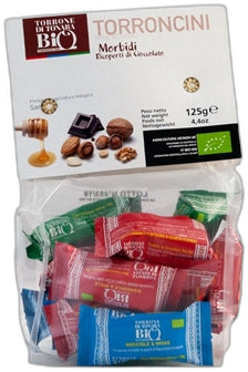 TORE CHOC COATED ASSORTED TORRONCINI ORGANIC 125G