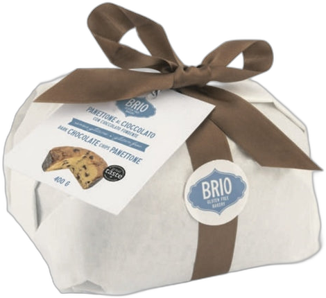 BRIO BAKERY GLUTEN FREE PANETTONE W/CHOCOLATE 400G