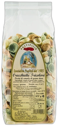 La Genuina - Orecchiette Tricolori (3 Colours Pasta) 500g