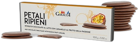 GIRAUDI PETALI MILK CHOC PASSIONFRUIT 100G