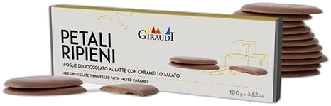 GIRAUDI PETALI MILK CHOC SALTED CARAMEL 100G