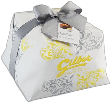 GILBER PANETTONE CREME PATISSERIE W/GRAPPA 1KG H/WRAP #775