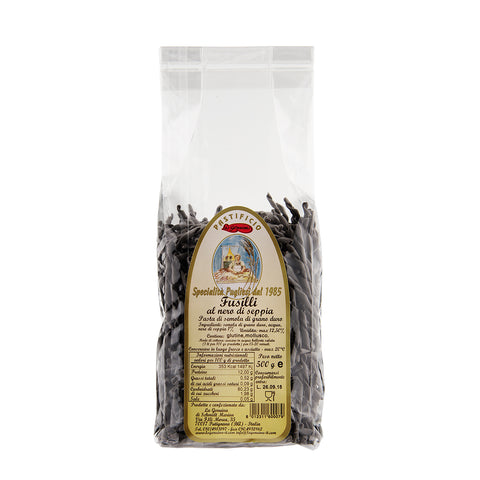 La Genuina - Fusilli al Nero di Seppia (Squid Ink) 500g