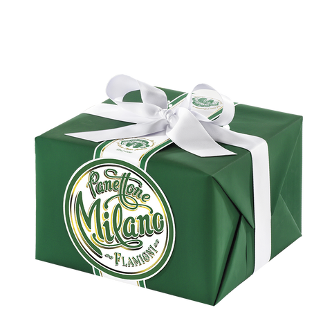 FLAM PANETTONE MILANO BASSO GREEN BOX 1KG #3912