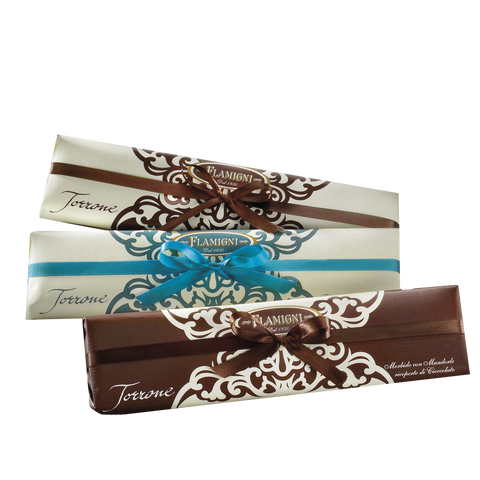 FLAM TORRONE SOFT ALMOND CHOC COVERED 250G PARCHMENT WRAP #62
