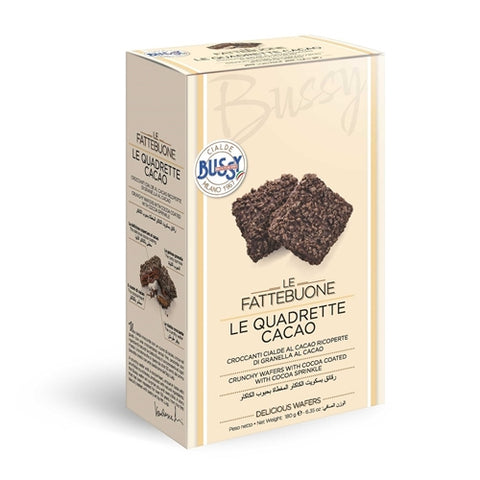 Bussy - WAFER COOKIES DARK COCAO HEART, COCAO AND COCAO SPRINKLE 180 GRAMS