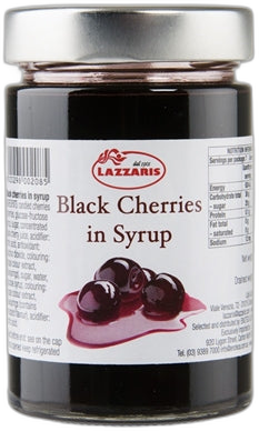 Lazzaris - Black Cherries in Syrup 360g