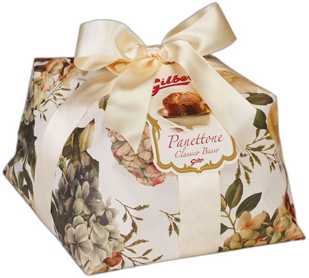 GILBER PANETTONE CLASSICO BASSO FLORAL H/WRAP 1KG #732F