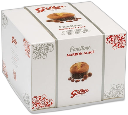 GILBER PANETTONE MARRON GLACE 1KG GIFT BOX #807