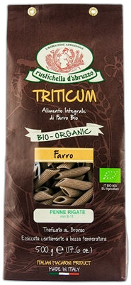 Rustichella - Organic Farro Penne Rigate 500g