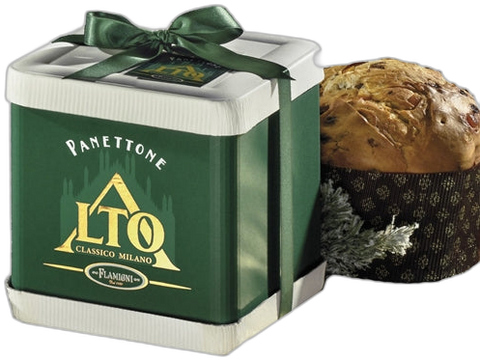 FLAM PANETTONE MILANO GREEN ALTO BOX 1KG #3960