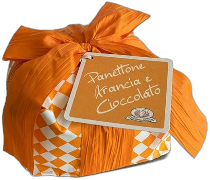 RUSTICHELLA PANETTONE CANDIED ORANGE & CHOC DROPS 750G #9530