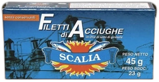 Scalia - Anchovy Fillets in Oil 45g
